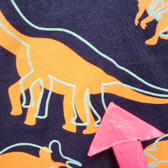 Disney Spirt Jersey Child Small Shirt I Love Dinos Dinosaurs Graphic Navy Blue - Picture 7 of 10